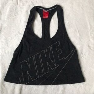Nike racer back crop top